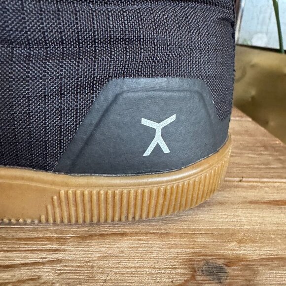 Flux Adapt High-Top Trainer Black Nylon Gum Sole Zero Drop Sneakers Size 8 - Picture 6 of 15